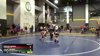 91 lbs Round 5 (12 Team) - Zaylyn Woods, Texas SOTM vs Caley Graber, Summit Wrestling Academy