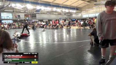 120+135 Round 2 - Nathan Kiddoo, Unattached vs Calvin Williams Jr, Bay County Elite Wrestling