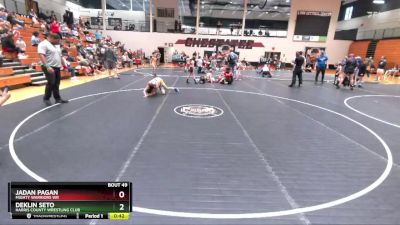 85 lbs Round 3 - Deklin Seto, Harris County Wrestling Club vs Jadan Pagan, Mighty Warriors Wr