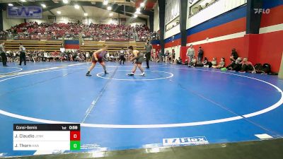 120 lbs Consolation - Joncarlo Claudio, Jenks Trojan Wrestling Club vs Jack Thorn, HURRICANE WRESTLING ACADEMY