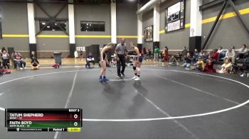 130 lbs Placement (4 Team) - Faith Boyd, SOTM Black vs Tatum Shepherd, BVWC