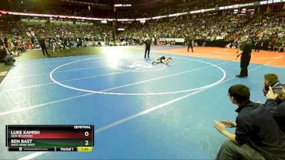 D1-120 lbs Semifinal - Ben Bast, West Bend West vs Luke Kamish, New Richmond