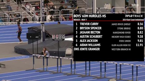 High School Boys' 60m Hurdles, Finals 8