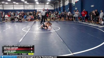 95 lbs Champ. Round 1 - Carter Bones, Fighting Squirrels vs Bryson Vertner, Small Town Wrestling