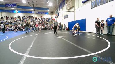 90 lbs Semifinal - Payton Brashers, Gentry Youth Wrestling vs Fletcher Jefferson, Pryor Tigers