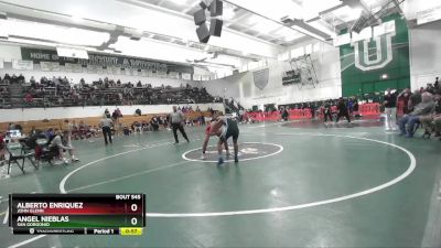 132 lbs Cons. Round 3 - Angel Nieblas, San Gorgonio vs Alberto Enriquez, John Glenn