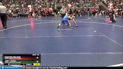 100 lbs Champ. Round 2 - Joey Cahill, Moen Wrestling Academy vs Sawyer Nelson, Ubasa Wrestling Academy