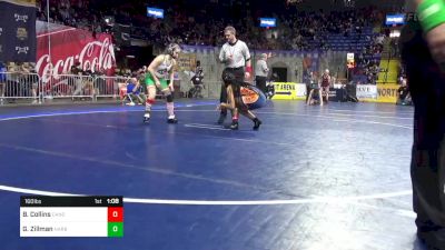 125 lbs Round Of 16 - Ariona Lineburg, Valley vs Neve O'Byrne, Garnet Valley