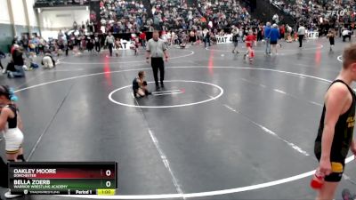 44-49 lbs Semifinal - Bella Zoerb, Warrior Wrestling Academy vs Oakley Moore, Dorchester