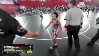 67 lbs Quarterfinal - Eli Robaidek, Monona Grove/McFarland Wrestling Club vs Elias Inniss, Team Nazar Training Center