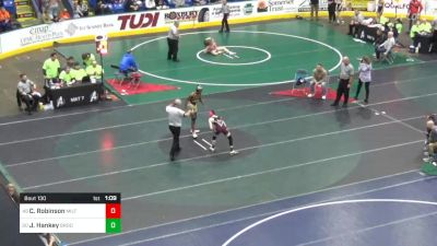 117 lbs Round Of 64 - Canaan Robinson, Milton vs Jordan Hankey, Brookville