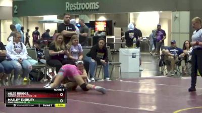 135 lbs Round 3 (6 Team) - Maeley Elsbury, Iowa Despicables vs Ailee Briggs,, Florida Girls All Stars