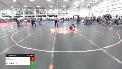 60 lbs Consi Of 8 #2 - Tyson Beam, Overcomer Training Center vs Xavier McCue, Vision Quest WC