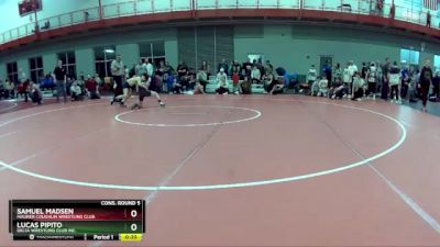 80 lbs Cons. Round 5 - Lucas Pipito, Delta Wrestling Club Inc. vs Samuel Madsen, Maurer Coughlin Wrestling Club