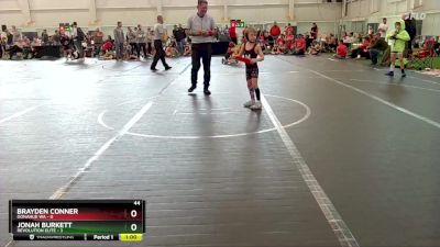 44 lbs Round 5 (6 Team) - Jonah Burkett, Revolution Elite vs Brayden Conner, Donahue WA