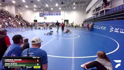 84 lbs Round 2 - Cormick Fischer, Eastside United vs Knox Kuntz, High Plains Thunder Wrestling