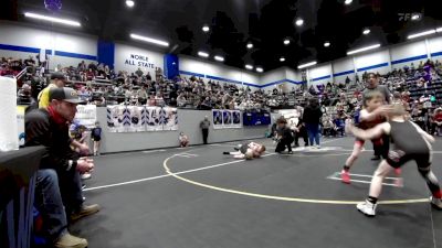 55 lbs Quarterfinal - Barrett Homer, Mustang Bronco Wrestling Club vs Brock Villines, Weatherford Youth Wrestling