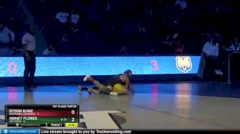 133 lbs Finals (2 Team) - Dyson Kunz, Northern Colorado vs Sidney Flores, Air Force