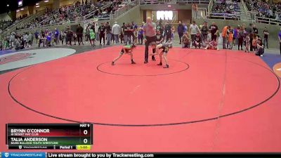 55 lbs Cons. Semi - Talia Anderson, Basin Bulldog Youth Wrestling vs Brynn O`Connor, Hi Desert Mat Club