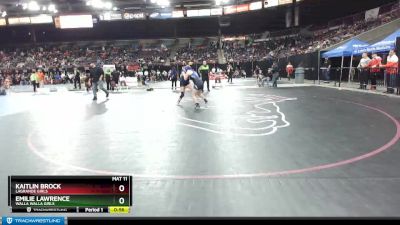 152G Cons. Round 5 - Kaitlin Brock, LaGrande Girls vs Emilie Lawrence, Walla Walla Girls