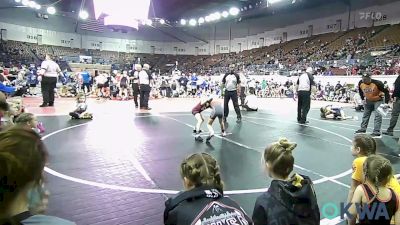 55 lbs Rr Rnd 4 - Kamdyn Rich, Central Team vs Abby Owens, NW Twister Sisters