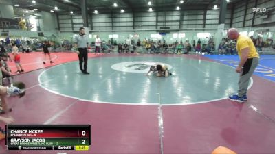 65 lbs Round 4 (6 Team) - Chance McKee, FCA WRESTLING vs Grayson Jacob, GREAT BRIDGE WRESTLING CLUB