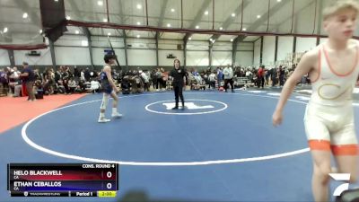 126 lbs Cons. Round 4 - Helo Blackwell, CA vs Ethan Ceballos, CA