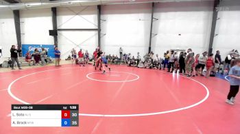 63 kg Rr Rnd 3 - Layla Soto, NJ Select vs Aesa Brock, Maine Trappers