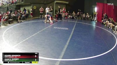 150 lbs Round 2 (4 Team) - Adaire GENSRICH, North Dakota 1 vs Danica Shorey, North Dakota 2