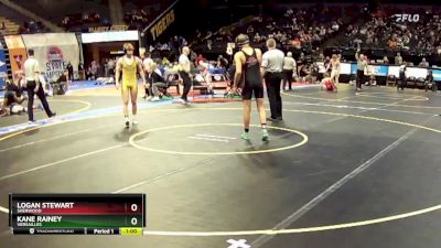 144 Class 1 lbs Cons. Round 2 - Kane Rainey, Versailles vs Logan Stewart, Sherwood