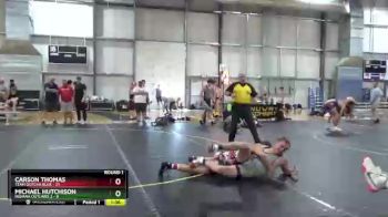 167 lbs Round 1 (6 Team) - Carson Thomas, Team Gotcha Blue vs Michael Hutchison, Indiana Outlaws 2