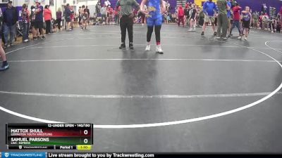 140/150 Round 2 - Samuel Parsons, LWC: Express vs Mattox Shull, Lexington Youth Wrestling