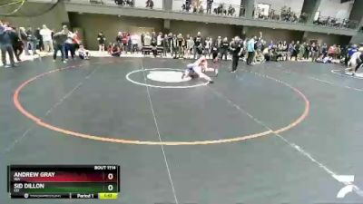 120 lbs Quarterfinal - Andrew Gray, WA vs Sid Dillon, CO