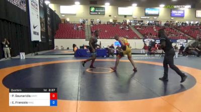 97 kg Quarters - Pete Gounaridis, Army (WCAP) vs Enock Francois, NYAC/FLWC