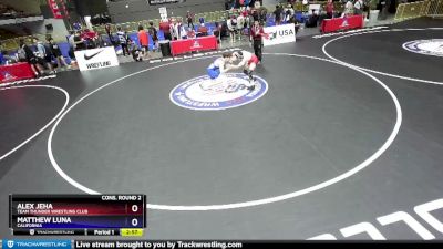 152 lbs Cons. Round 2 - Alex Jeha, Team Thunder Wrestling Club vs Matthew Luna, California