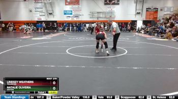 145 lbs Cons. Round 3 - Lindsey Weathers, Tillamook vs Natalie Oliveira, Dayton