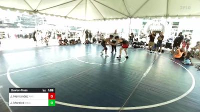 156 lbs Quarterfinal - Jacob Hernandez, Riverside Rascals vs Josiah Moreira, Rough House