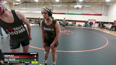 149-160 lbs Semifinal - Ethan Ely, Powell Wrestling Club vs Eva Wilson, Powell Wrestling Club