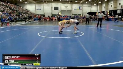 132 lbs Finals (8 Team) - Cal Price, Papillion-LaVista vs Calvin Empkey, Norfolk