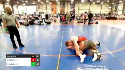 220 lbs Rr Rnd 1 - Miska Young, PA Rednecks vs Eli Makel, Quest School Of Wrestling Gold