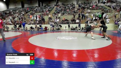 150 lbs Quarterfinal - Quentin Hausler, Heard County USA Takedown vs Hamza Sayeed, Level Up Wrestling Center