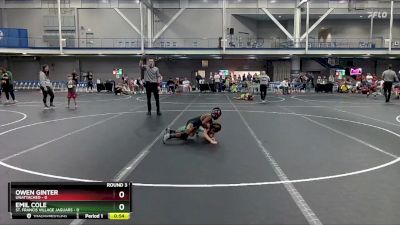 56 lbs Round 3 - Emil Cole, St. Francis Village Jaguars vs Owen Ginter, Unattached