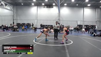 130 lbs Round 4 (6 Team) - Dominic Manna, Rebellion vs Parker Quinn, Grit Mat Club Red