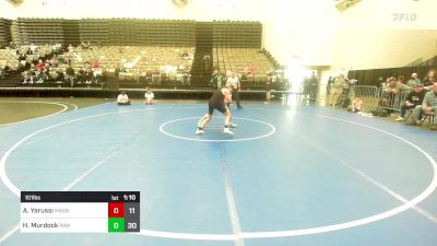 101 lbs Rr Rnd 1 - Aiden Yarussi, Mat Assassins vs Harrison Murdock, Roundtree Wrestling Academy Black