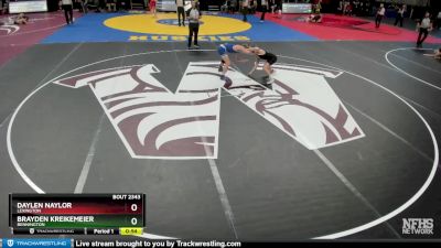 Cons. Semi - Daylen Naylor, Lexington vs Brayden Kreikemeier, Bennington