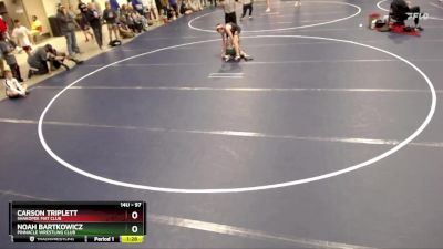 97 lbs Champ. Round 2 - Carson Triplett, Shakopee Mat Club vs Noah Bartkowicz, Pinnacle Wrestling Club