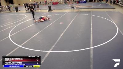 138 lbs Cons. Semi - Connor Peterson, Minnesota vs Nickolas Strand, Northern Elite Wrestling Club