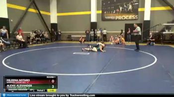 106 lbs Round 1 (6 Team) - Alexis Alexander, TigerHawk Wrestling vs Mileena Notaro, Nebraska Vipers Red