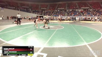 6A-126 lbs Cons. Round 4 - Koen Shelby, Roseburg vs Tripp Moussavi, West Linn