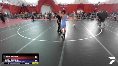 136 lbs Champ. Round 1 - Chase Krantz, IL vs Saroj Gurung, Screaming Yetis Wrestling Club